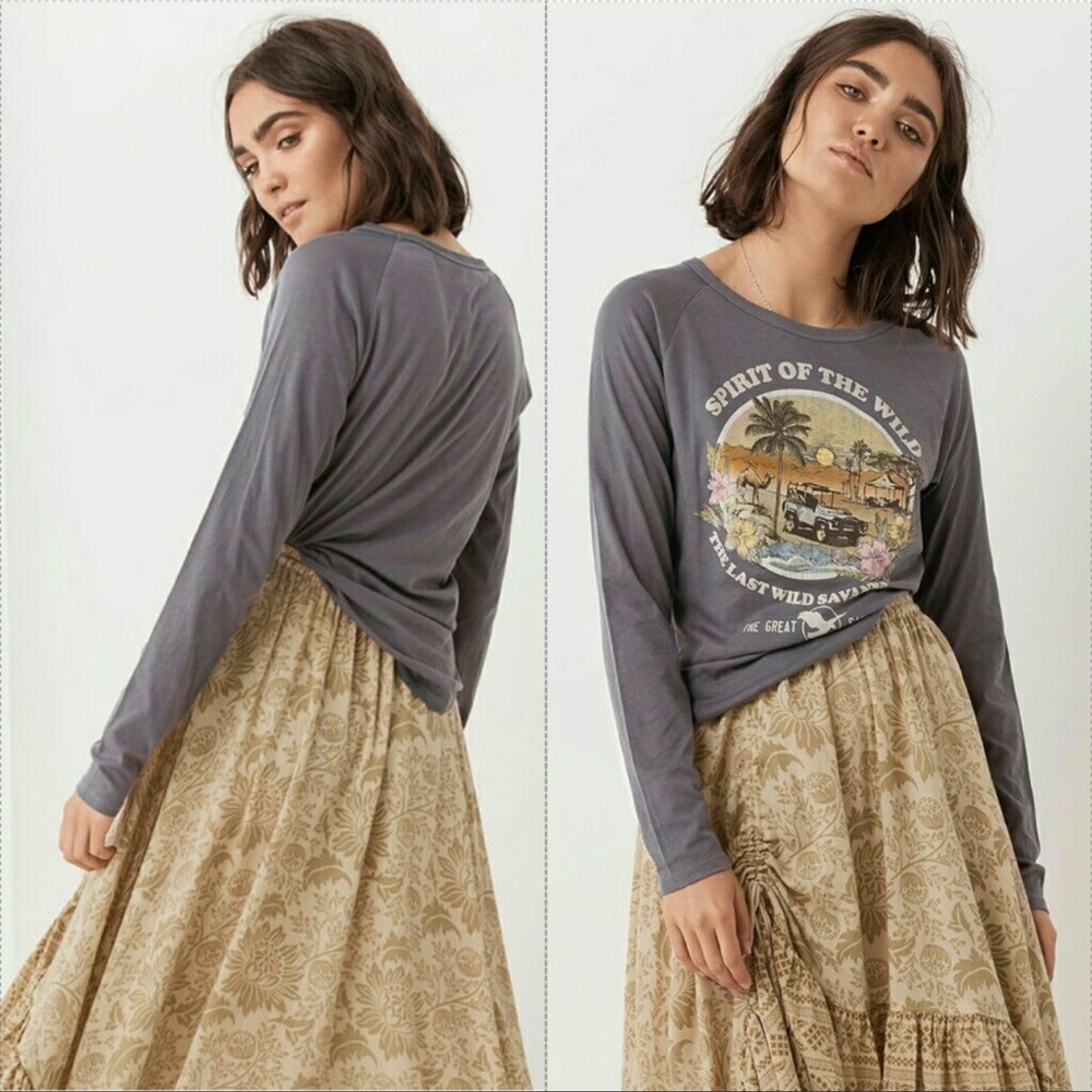 Spell Spirit Of The Wilderness Raglan Tee Size Small